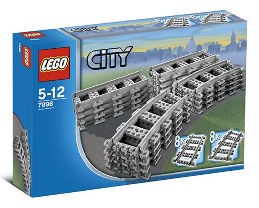LEGO City 7896 Rails droits et courbes