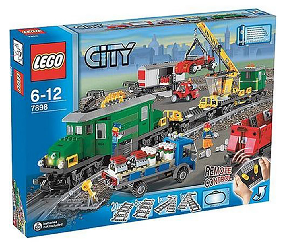 LEGO City 7898 pas cher, Le train de marchandises de luxe