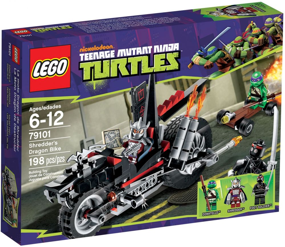 LEGO Tortues Ninja 79101 pas cher, La moto Dragon de Shredder