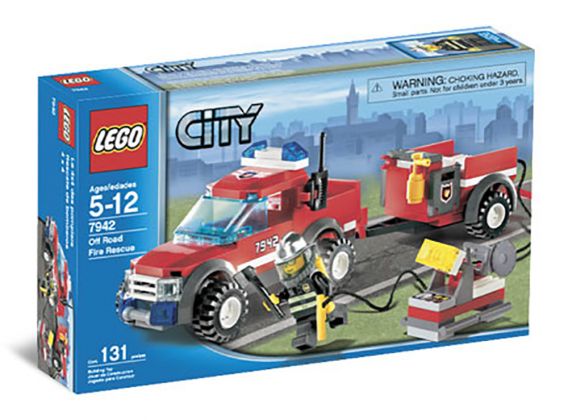 LEGO City 7942 Le 4x4 des pompiers et sa remorque