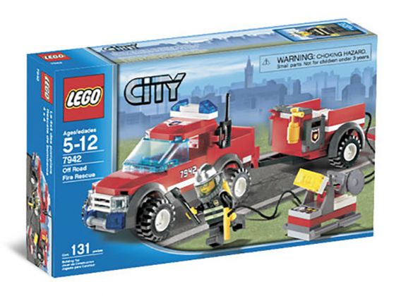 LEGO City 7942 Le 4x4 des pompiers et sa remorque