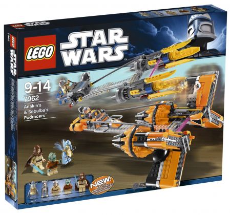 LEGO Star Wars 7962 Anakin Skywalker and Sebulba's Podracers