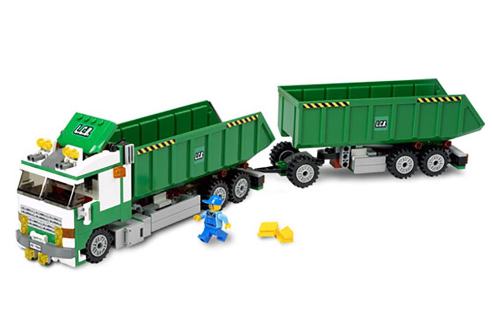 LEGO City 7991 pas cher, Le camion-poubelle