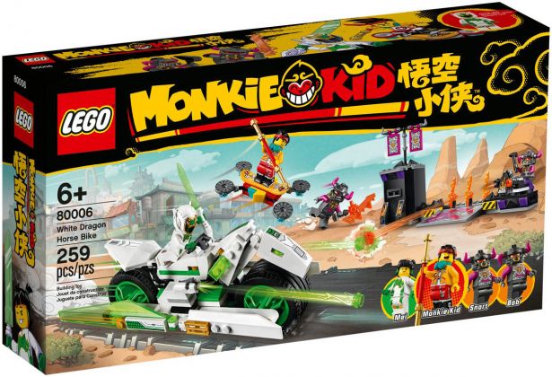 LEGO Monkie Kid 80006 La moto Cheval-Dragon blanc