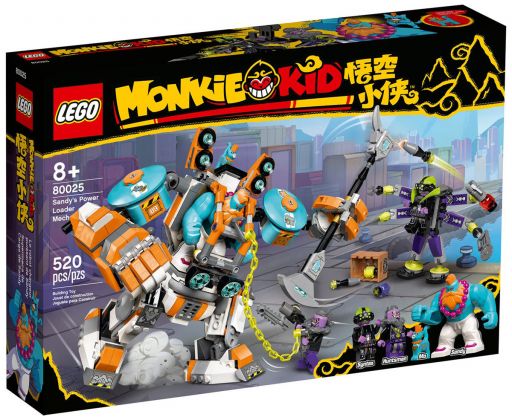 LEGO Monkie Kid 80025 Le puissant robot chargeur de Sandy