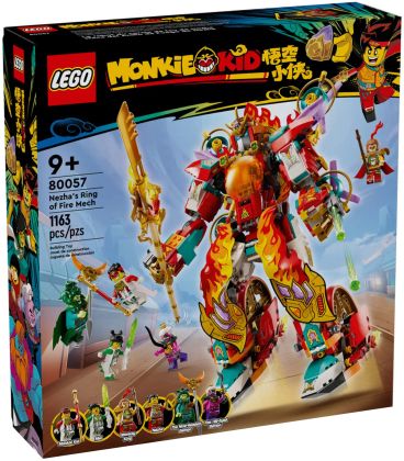 LEGO Monkie Kid 80057 Le robot Cercle de feu de Nezha