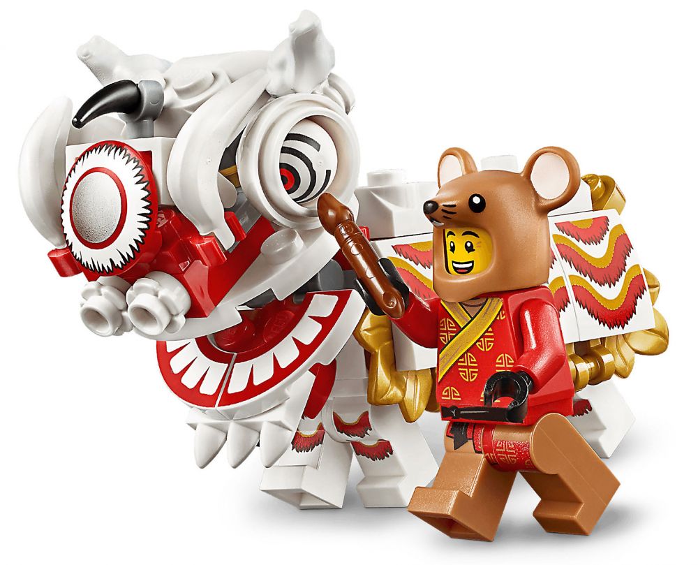 Blocs De Construction De Danse Du Lion Du Nouvel An Chinois, Briques De Lion  Porte Bonheur De Style Chinois, Jouets Pour Enfants, Cadeau De Noël X1011  Du 20,12 €