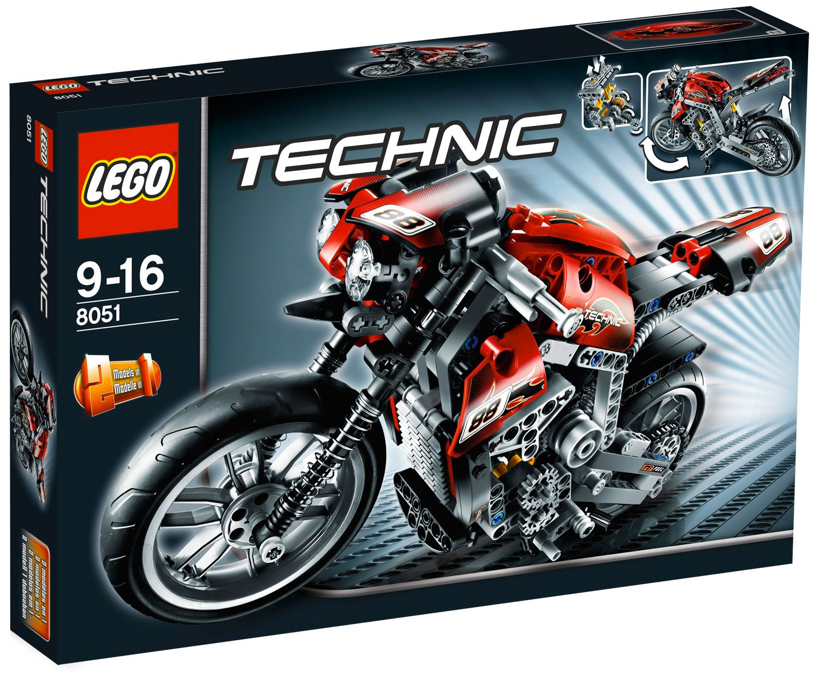 LEGO Technic 8051 pas cher, La moto