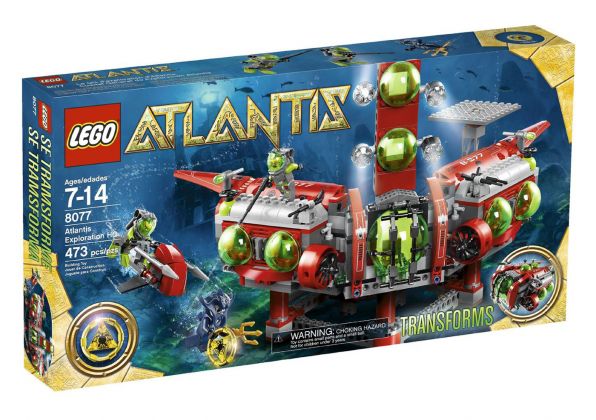 LEGO Atlantis 8077 Le QG d'exploration Atlantis