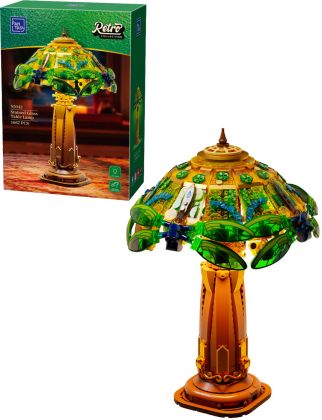 Pantasy Retro Collection 85042 Lampe de table en vitrail