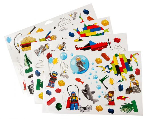 LEGO Objets divers 851402 Autocollants muraux