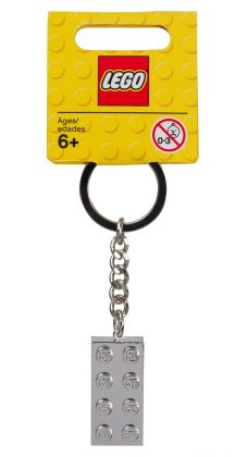 LEGO Porte-clés 851406 Porte-clés Brique métallisée 2x4