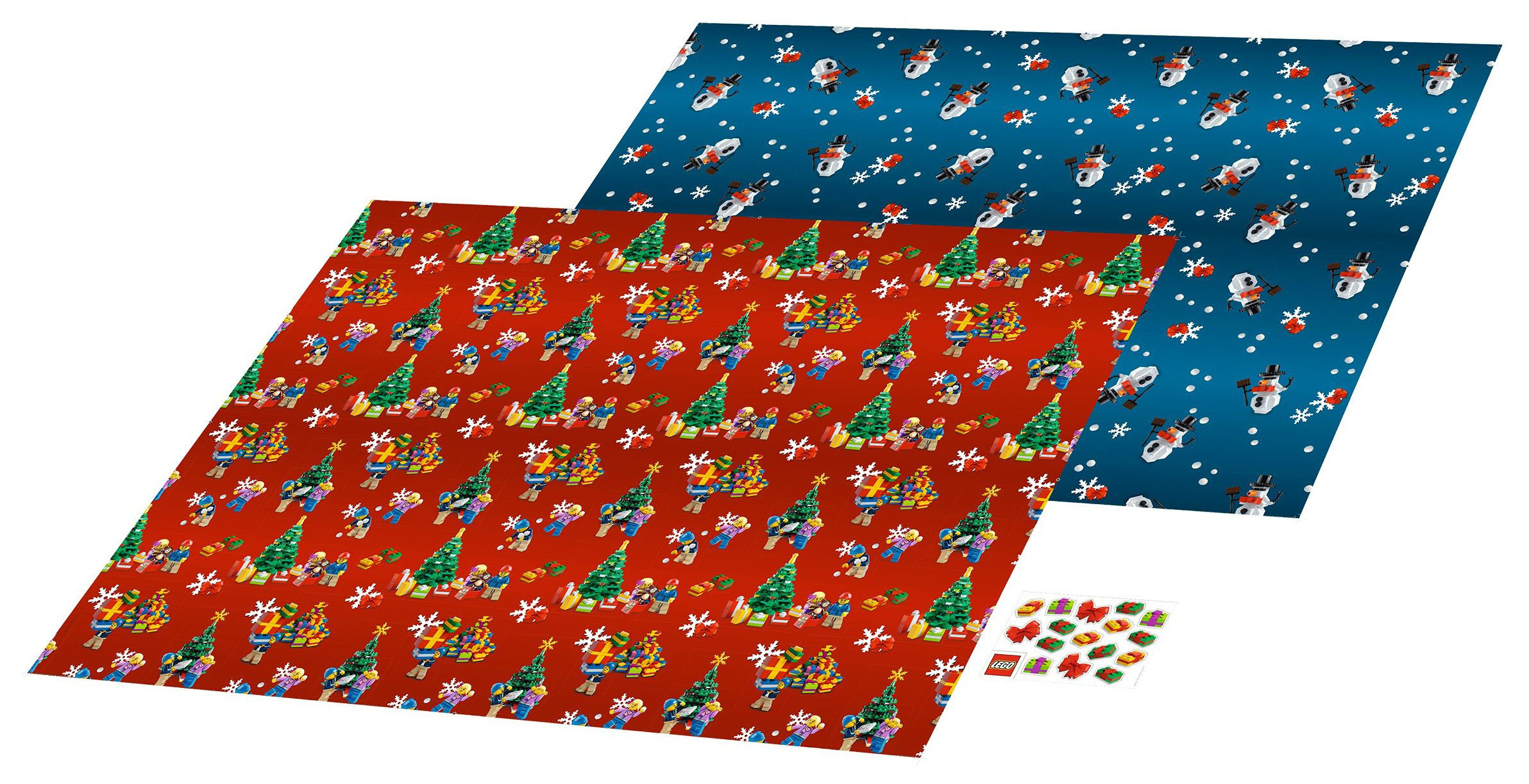 LEGO Objets divers 851407 pas cher - Papier cadeau de Noël LEGO