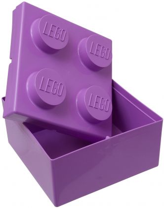 LEGO Rangement 853381 Brique de rangement violette 4 plots