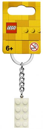 LEGO Porte-clés 854084 Porte-clés Brique Blanche 2x4