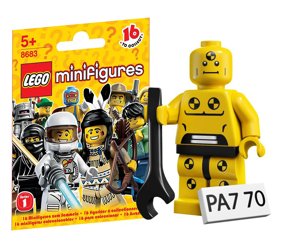 LEGO Minifigures 8683-08 pas cher, Série 1 - L'automate de démolition