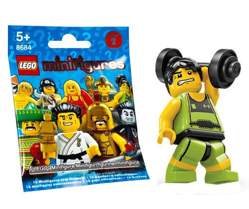 LEGO Minifigures 8684-10 Série 2 - L'haltérophile