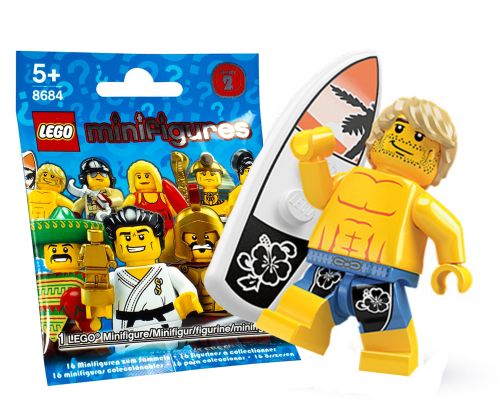 LEGO Minifigures 8684-15 Série 2 - Le surfeur