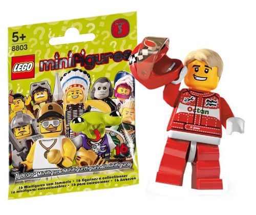 LEGO Minifigures 8803-11 Série 3 - Un pilote de course