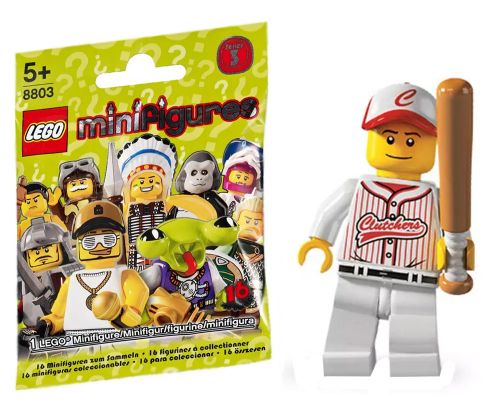 LEGO Minifigures 8803-16 Série 3 - Un joueur de base-ball