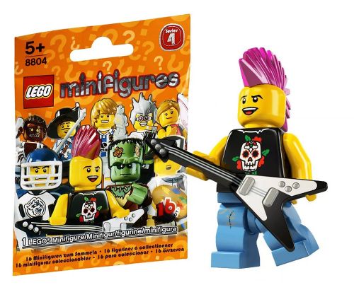 LEGO Minifigures 8804-04 Série 4 - Le rockeur punk