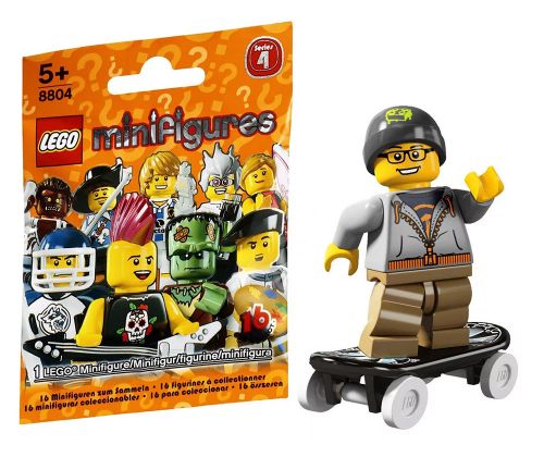 LEGO Minifigures 8804-09 Série 4 - Le skateur