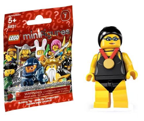 LEGO Minifigures 8831-01 Série 7 - Un champion de natation