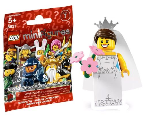 LEGO Minifigures 8831-04 Série 7 - Une mariée