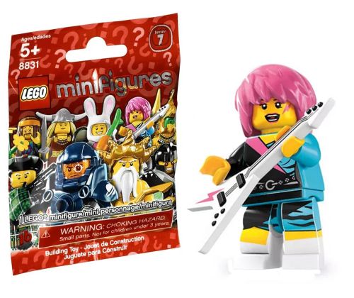 LEGO Minifigures 8831-15 Série 7 - Une rockeuse