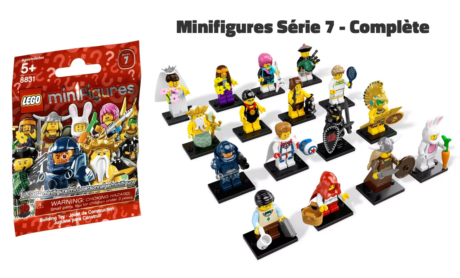 LEGO Minifigures 8831-17 pas cher, S?�rie 7 - Compl?�te