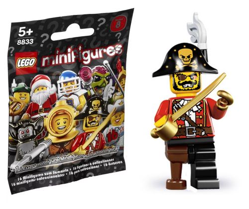 LEGO Minifigures 8833-15 Série 8 - Le capitaine des pirates