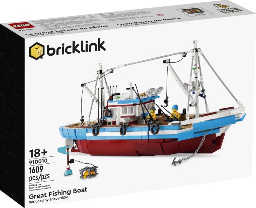 LEGO Bricklink 910010 Le grand bateau de pêche