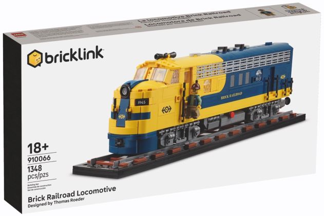 LEGO Bricklink 910066 Locomotive de chemin de fer en briques
