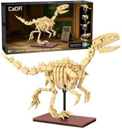 CaDA Creative Series C59014W Fossile de dinosaure : Velociraptor