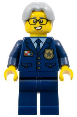 LEGO Minifigurines CTY1124 Chef de la Police - Percival Wheeler