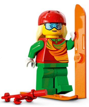 LEGO Minifigurines CTY1638 Skieuse