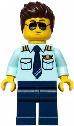 LEGO Minifigurines CTY1918 Pilote d'avion-ambulance