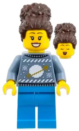 LEGO Minifigurines CTY60475-14 La femme en pull de Noël Classic Space