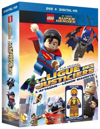 LEGO Vidéos & DVD DVDLDCLJALMPM DVD LEGO DC Comics La Ligue des Justiciers - L'attaque de la Légion Maudite + Minifigurine