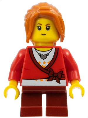 LEGO Minifigurines HOL101 Fillette en pull court avec noeud