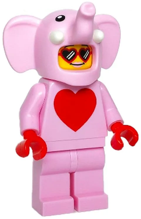 LEGO® Love Elephant Minifigure Build-A-Minifigure BAM 2020 hol198 Pink Minifig main image 1