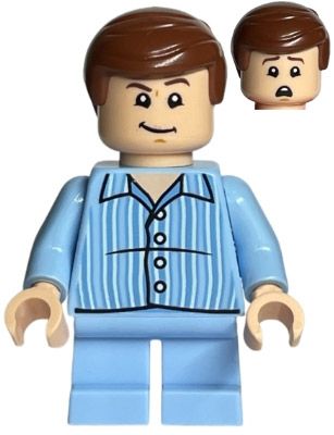 LEGO Minifigurines HP317 Dudley Dursley - Pyjama rayé