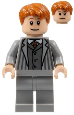 LEGO Minifigurines HP359 Arthur Weasley - Costume gris bleuté clair