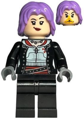 LEGO Minifigurines HP369 Nymphadora Tonks - Cheveux lavande moyens, jambes simples