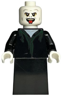 LEGO Minifigurines HP373 Lord Voldemort - Tête blanche, jupe noire, langue