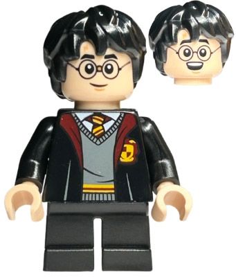 LEGO Minifigurines HP438 Harry Potter - Robe de Gryffondor ouverte, jambes courtes noires