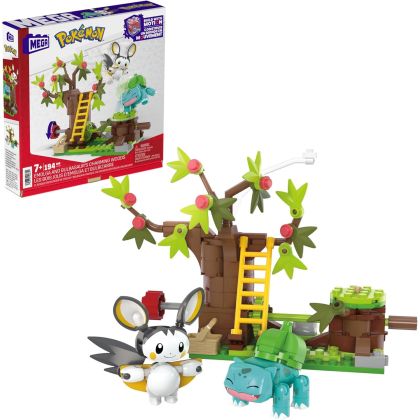 MEGA (Construx) Pokémon HTH69 Les Bois Jolis D’Emolga Et Bulbizarre