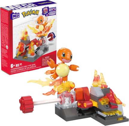 MEGA (Construx) Pokémon HTH86 Danse Flammes de Salamèche
