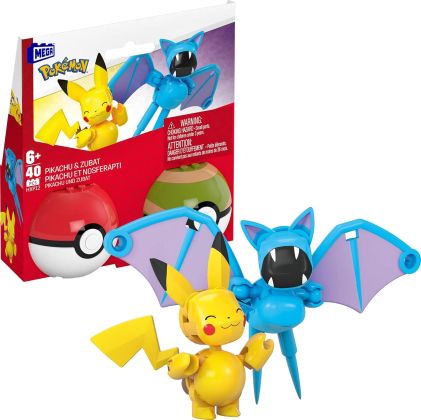 MEGA (Construx) Pokémon HXP12 Poké Ball Pikachu & Nosferapti