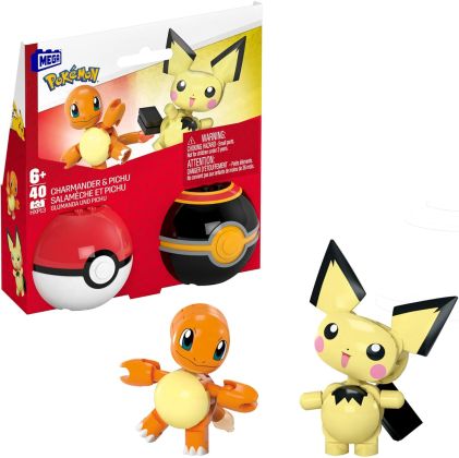 MEGA (Construx) Pokémon HXP13 Poké Ball Salamèche & Pichu